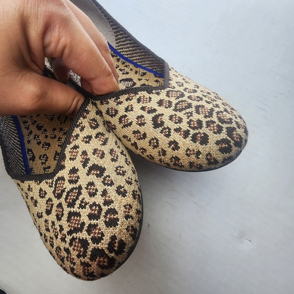 Rothy's | Leopard Rount Toe Flats, size 10 - Picture 5 of 11